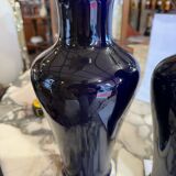 Paire de vases en bleu de Sèvres