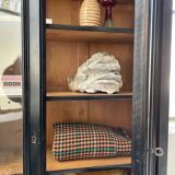 Napoleon 3 walnut window glass cabinet