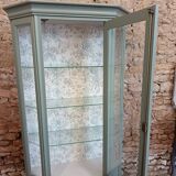 Bronze green display cabinet bookshelf