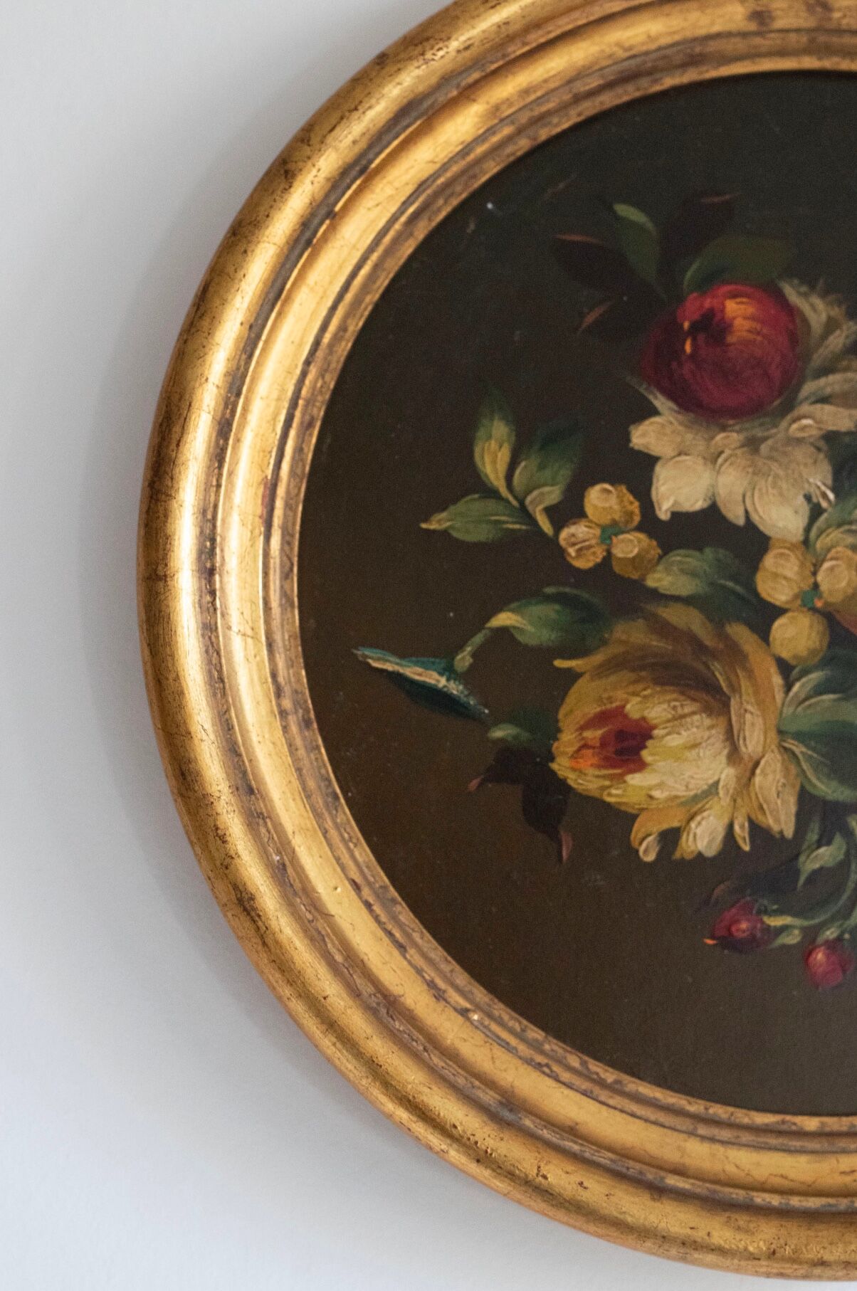 Lot de 3 tableaux bouquet de fleurs