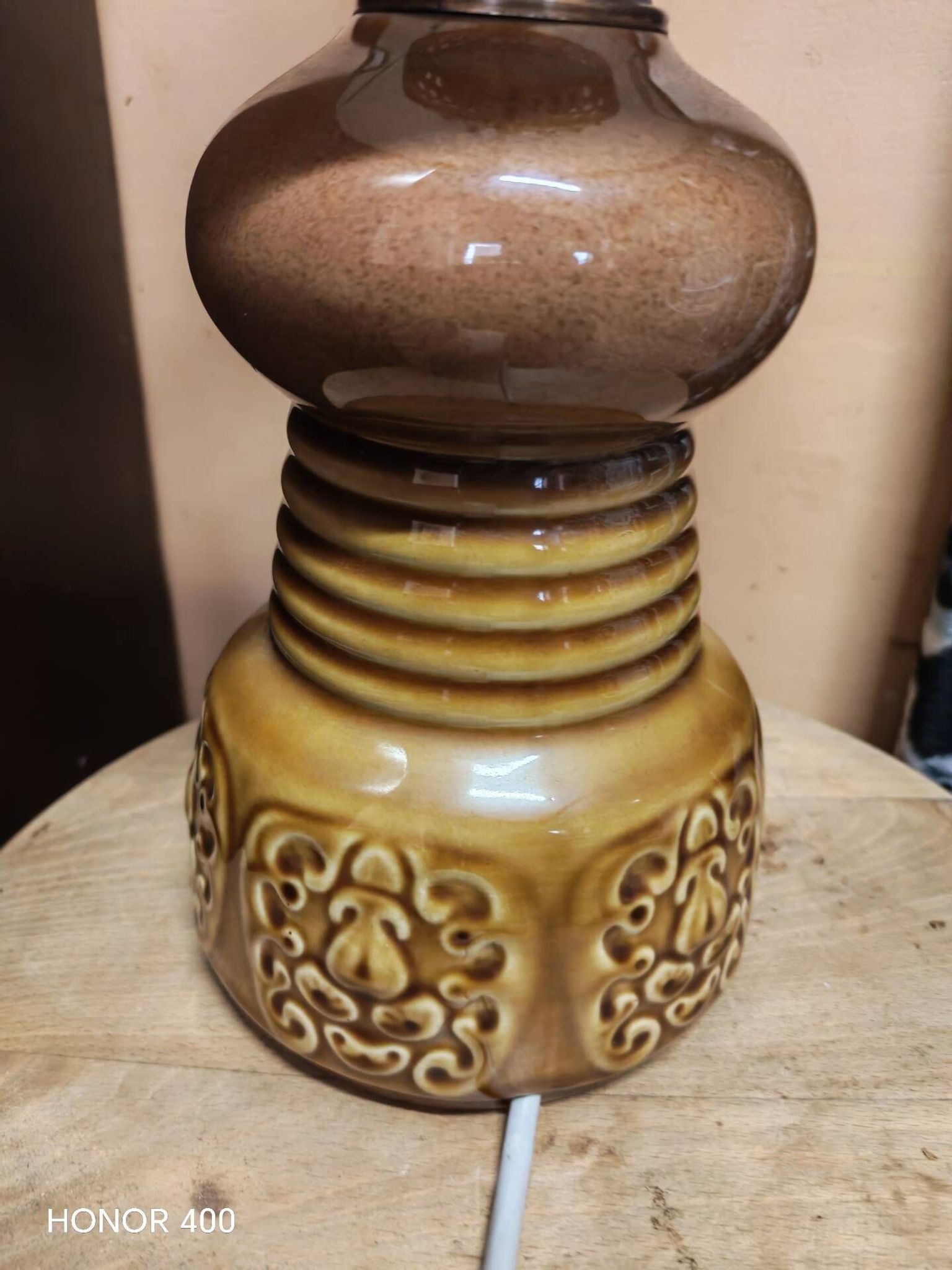Lampe de table Mirostowice PRL Pologne par Adam Sadulski 1970