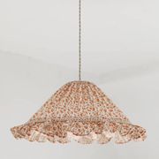 Suspension conique avec volant Emilia "fleurettes"