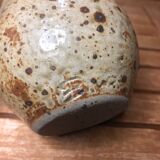 Old vintage brown stoneware pitcher