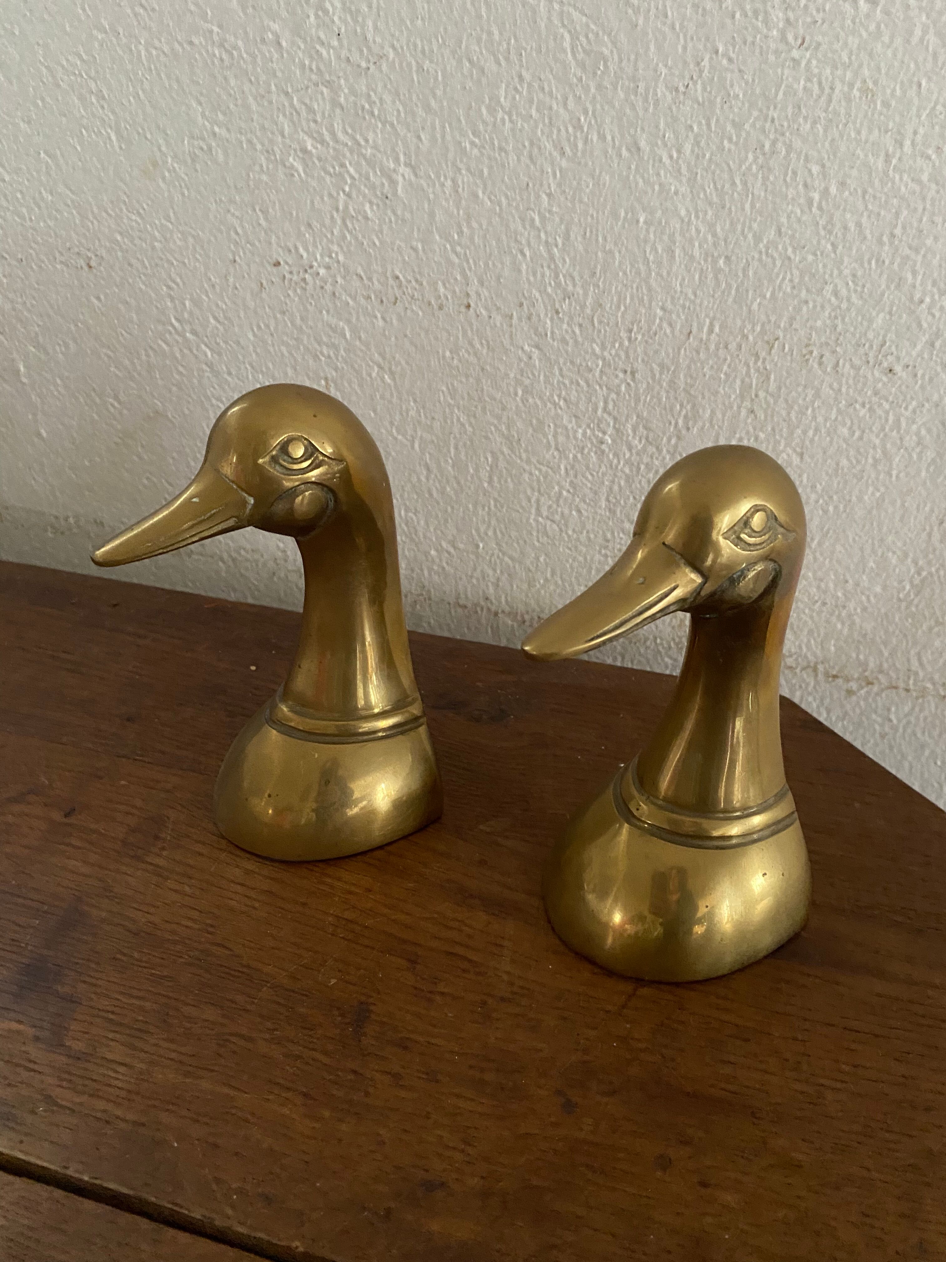 Brass duck head book greenhouse 60s.