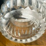 Clear crystal vase Val saint Lambert