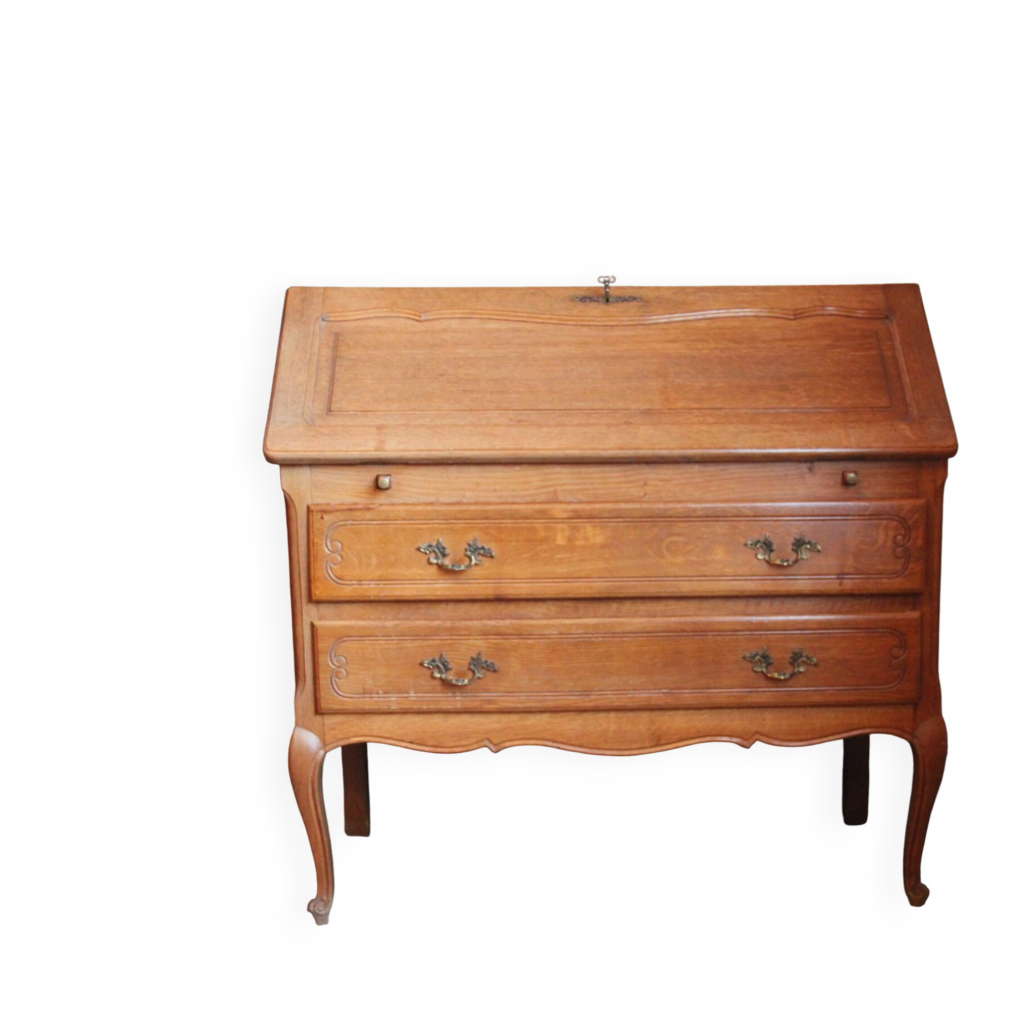 Small oak desk in Louis XV style