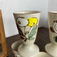 Six stoneware mazagrans