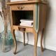 Wooden and green bedside table