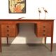 Vintage Danish teak design desk from the 50s and 60s