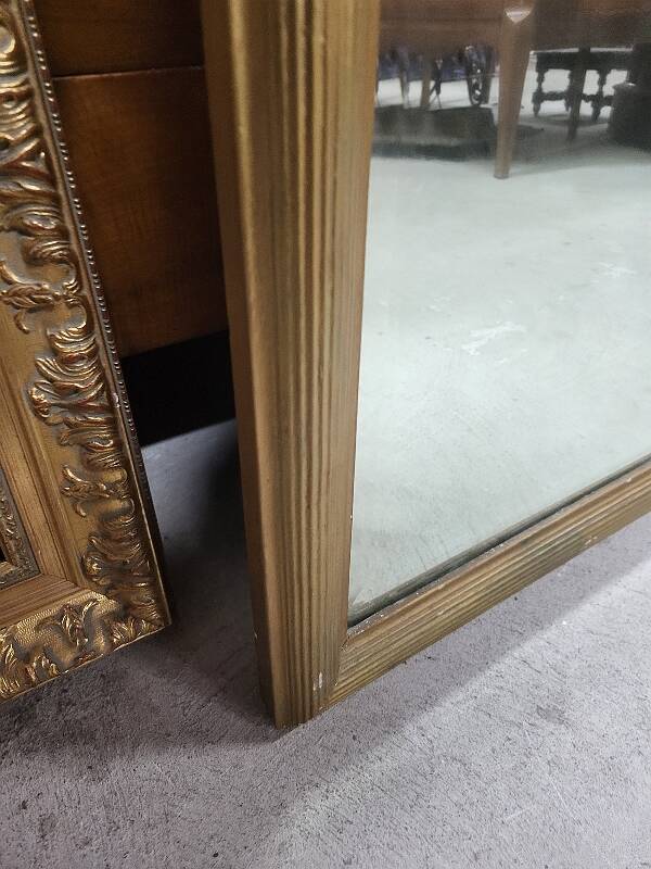 19th century gendarme's hat gilded mirror