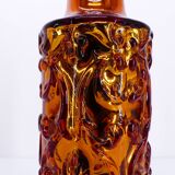 Scandinavian Gustaf Leek lamp in gold églomisé glass Orrefors 1960