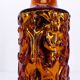 Scandinavian Gustaf Leek lamp in gold églomisé glass Orrefors 1960
