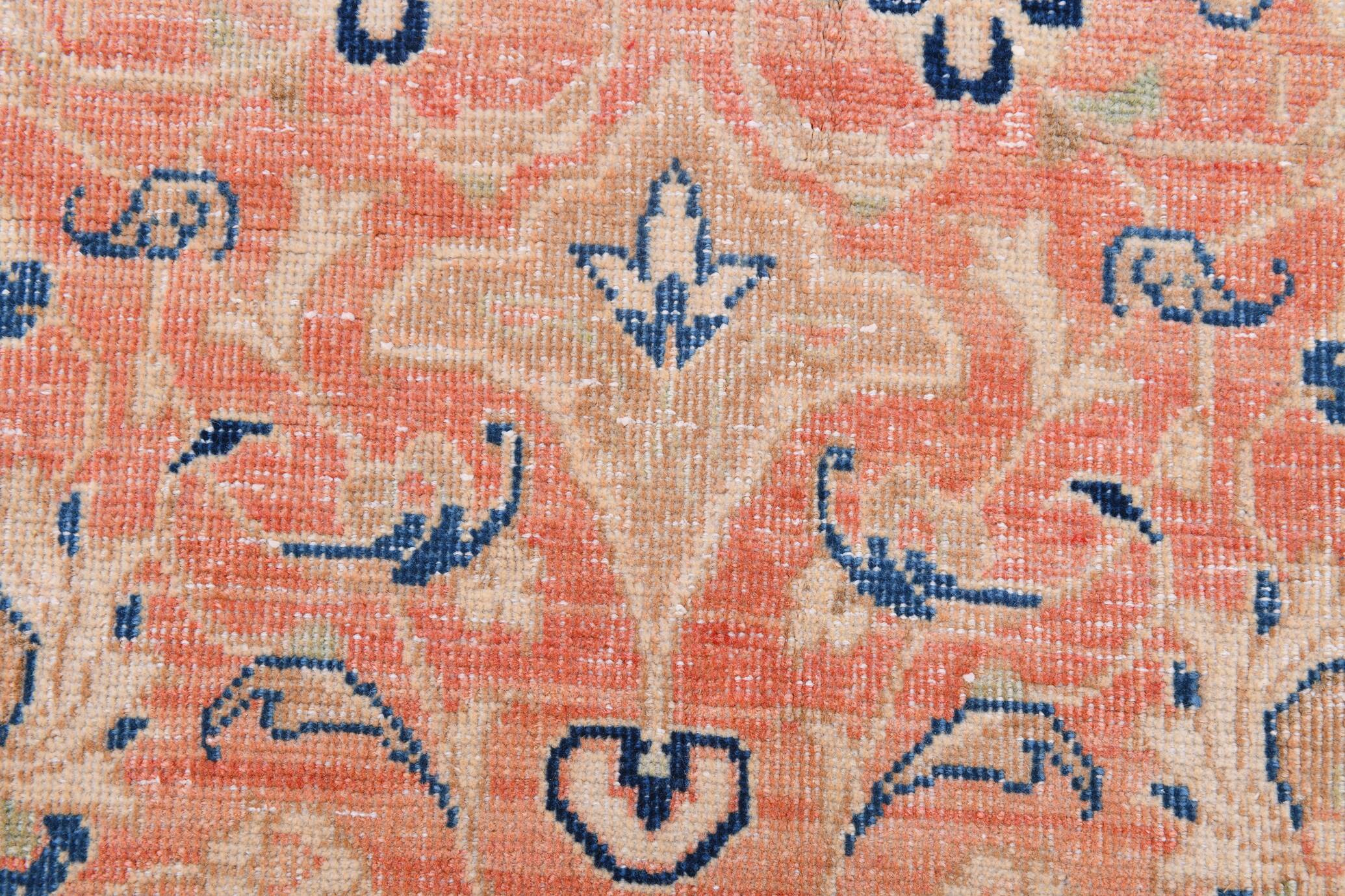 Rare Tapis Persan Ancien, Chef-d’œuvre Fait Main en Laine Naturelle