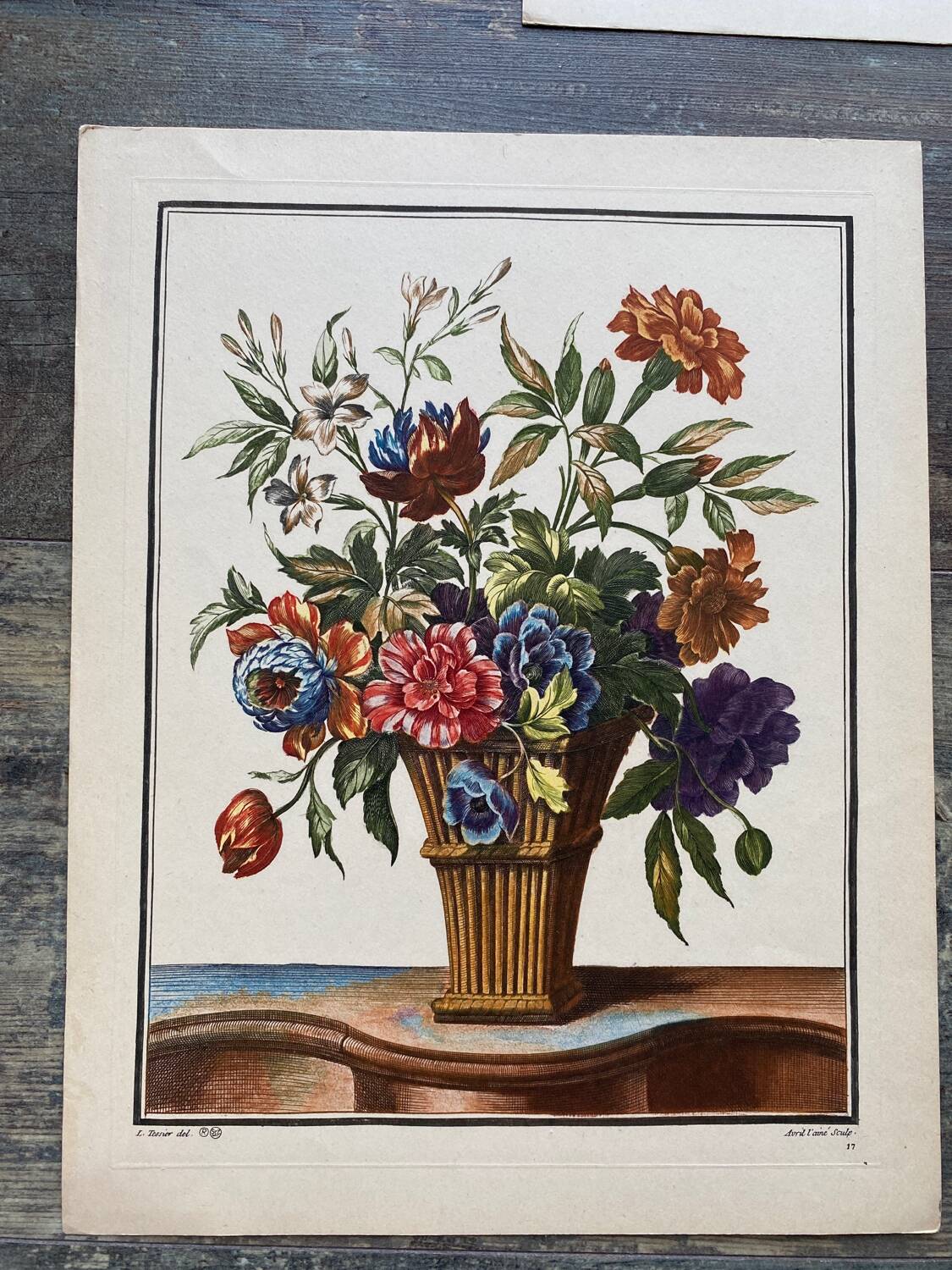 Still life lithograph