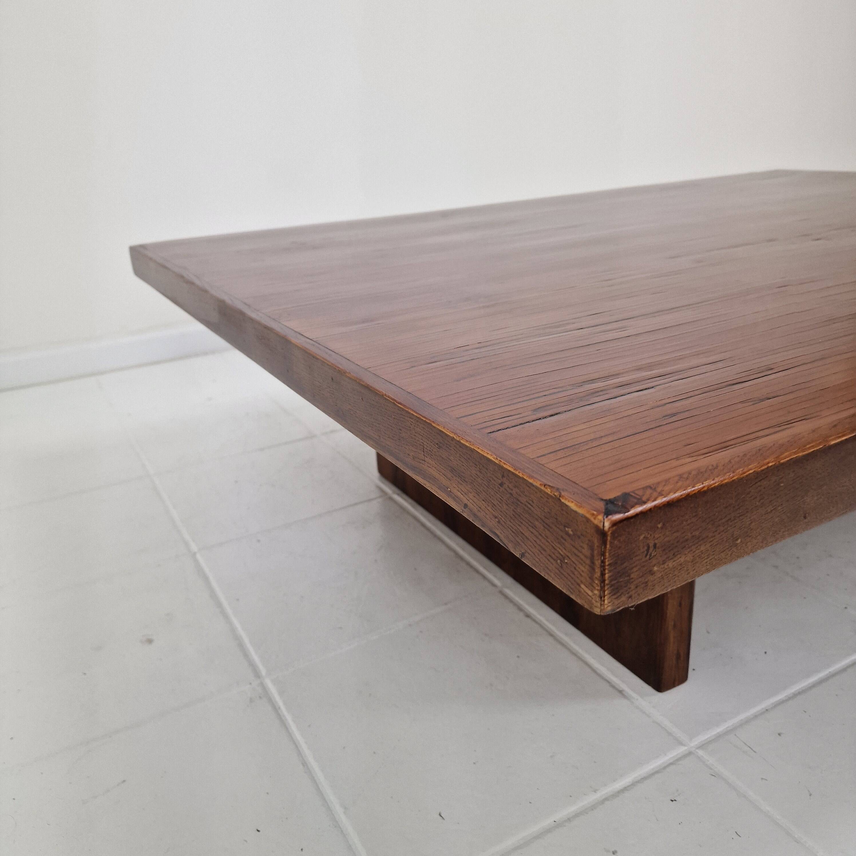 Large Bamboo "Wabi Sabi" Coffee Table by Axel Vervoordt, Belgium, 1980's