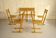Ensemble de 4 chaise et un banc, France 1960