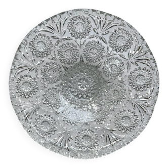 Cut glass fruit bowl