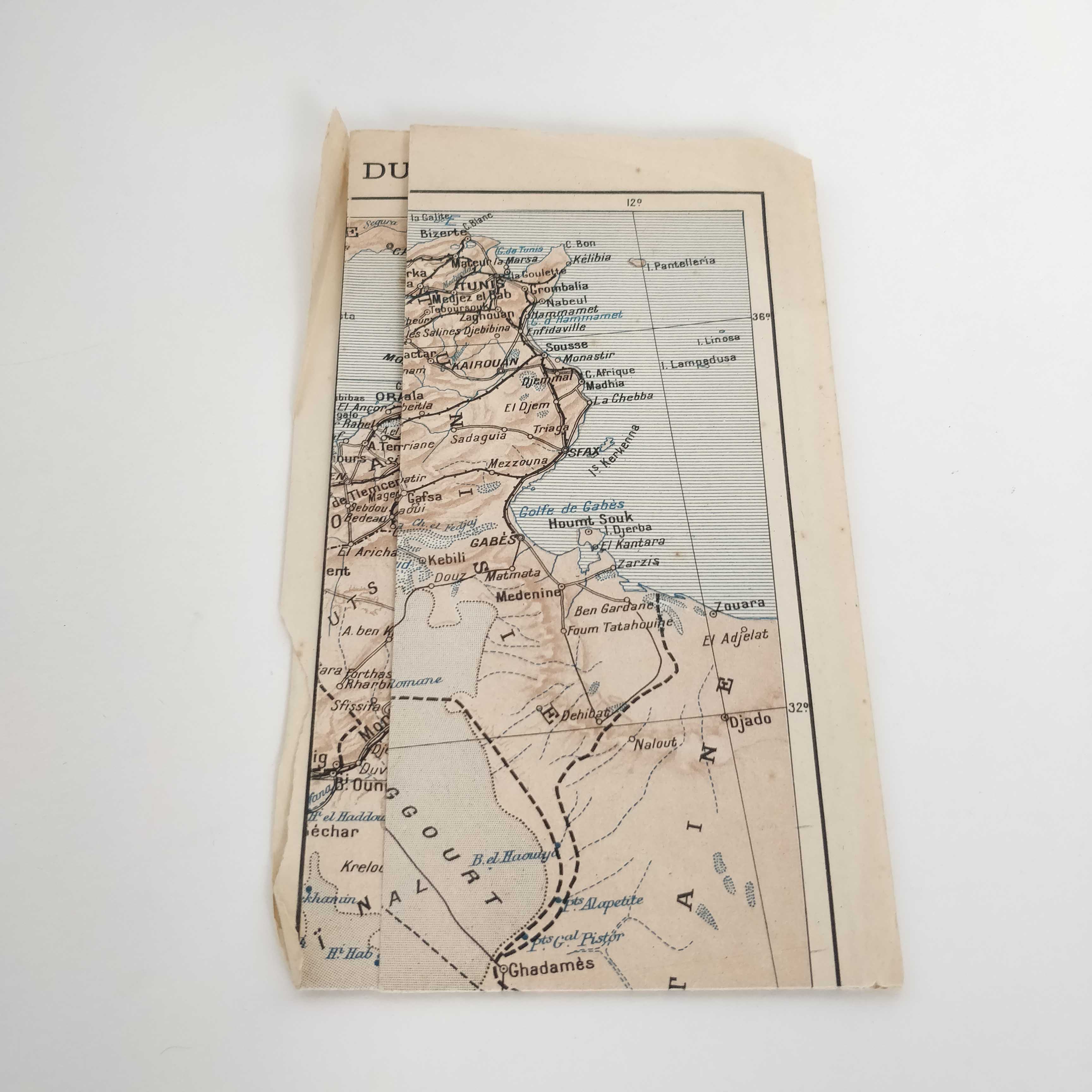 Carte Afrique du Nord 1931