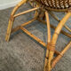 Pair of rattan shell armchairs 60s