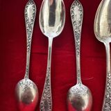 10 petites cuillères en Argent - origine Britannique période Victorienne