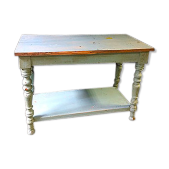 Console verte à 2 plateaux
