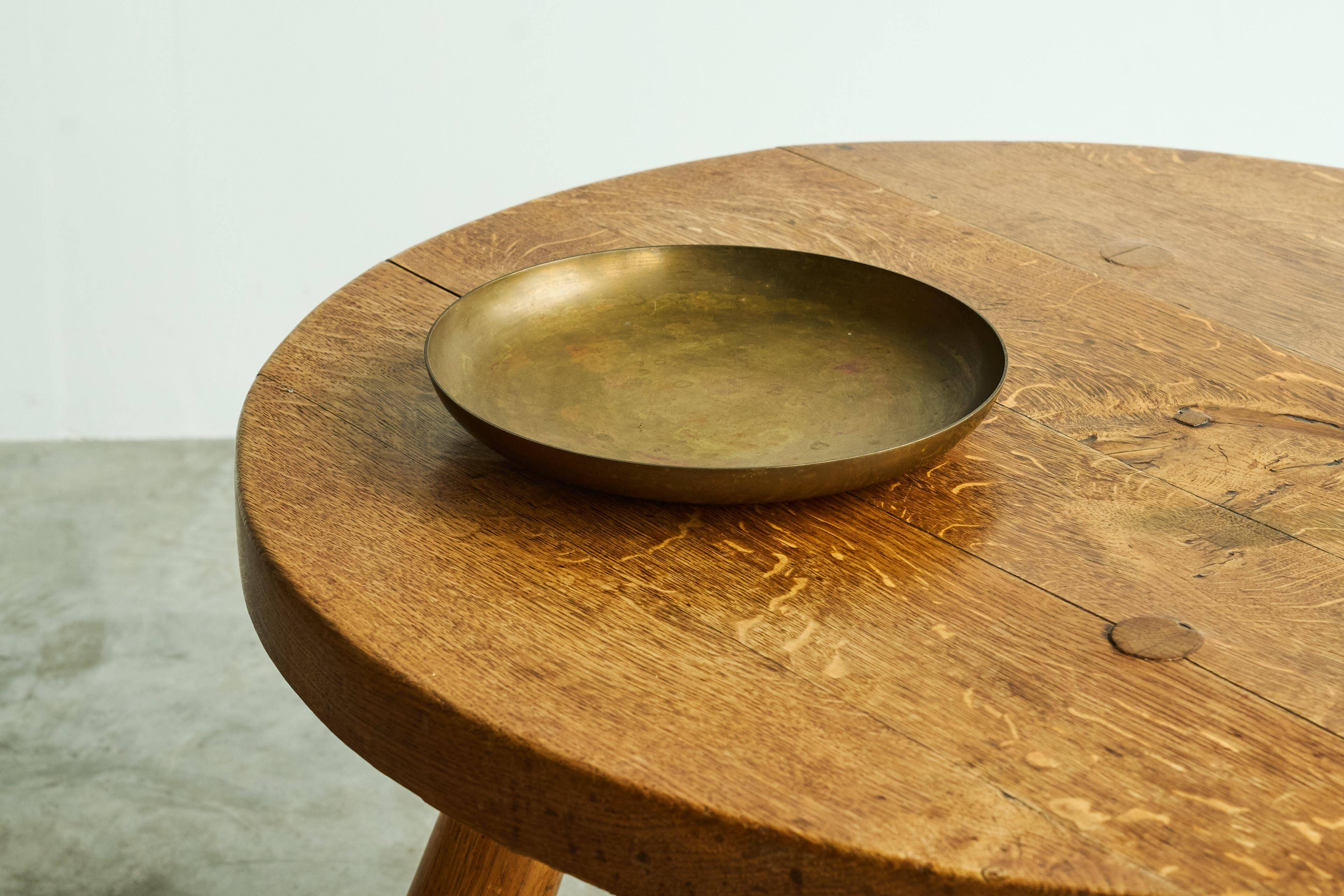 Polotti Arreda centrepiece or bowl in solid bronze, 20th century