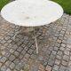 Sheet metal garden table