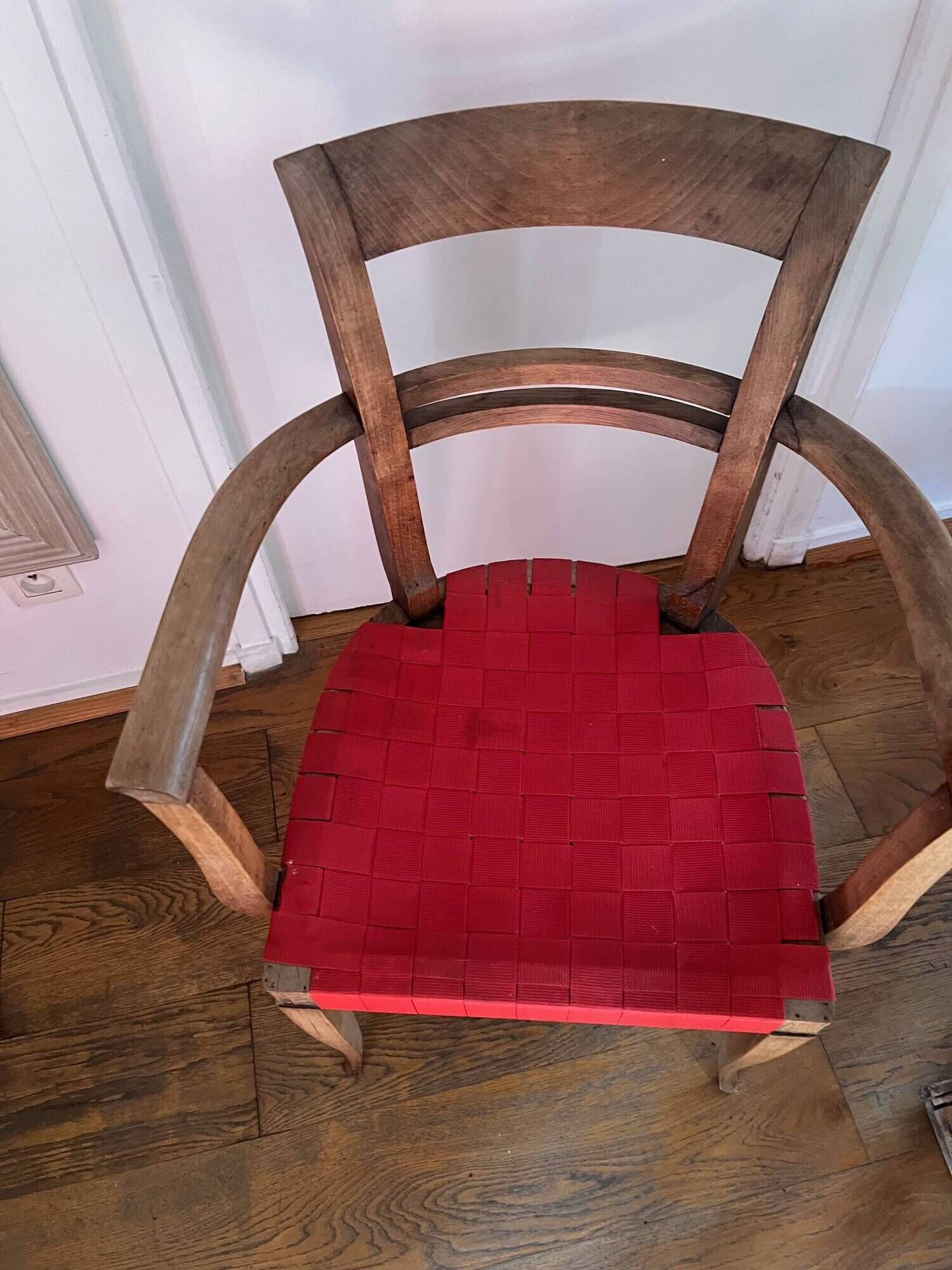 Fauteuil bridge rouge