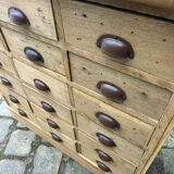 Oak craft cabinet with drawers