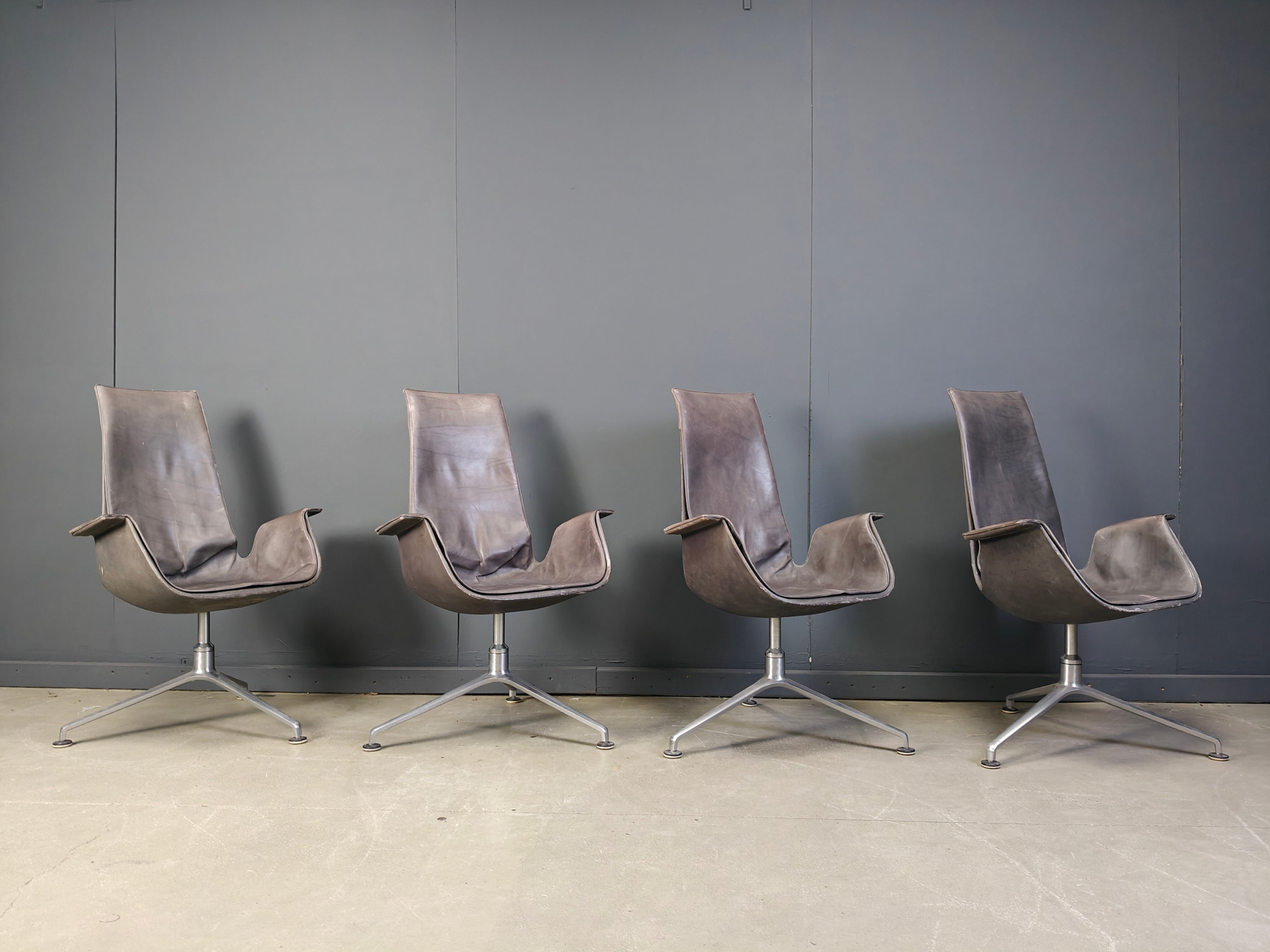 Fk 6725 chairs by Preben Fabricius & Jørgen Kastholm for Walter Knoll
