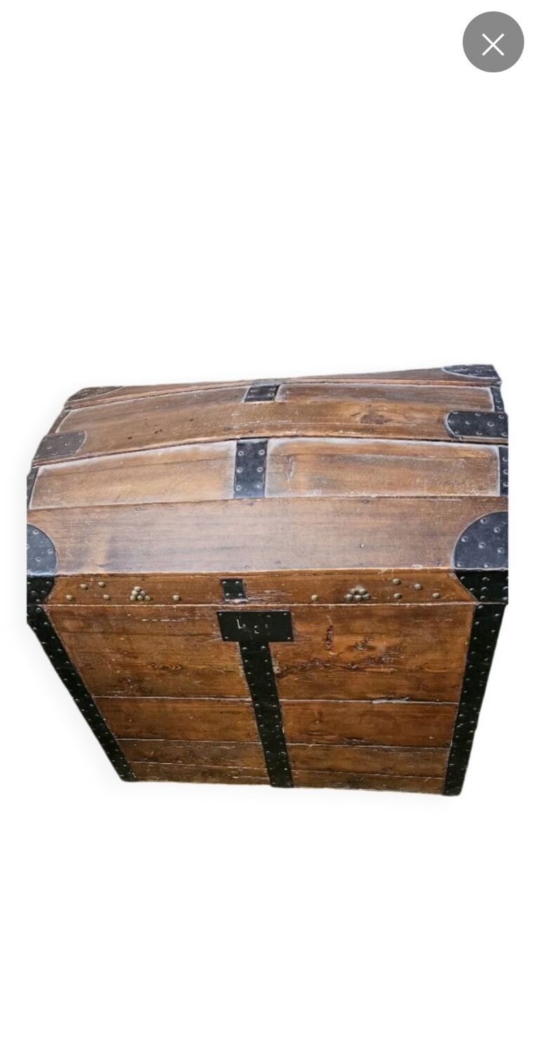 Vintage wooden trunk