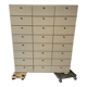 Clamshell cabinet