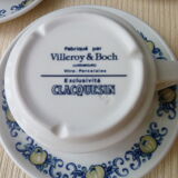 Set of 4 cups of espresso Villeroy Boch Model Cadiz Exclusivity Claquesin