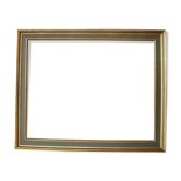 Empire green and gold frame foliage 56.7 x 44.6 cm