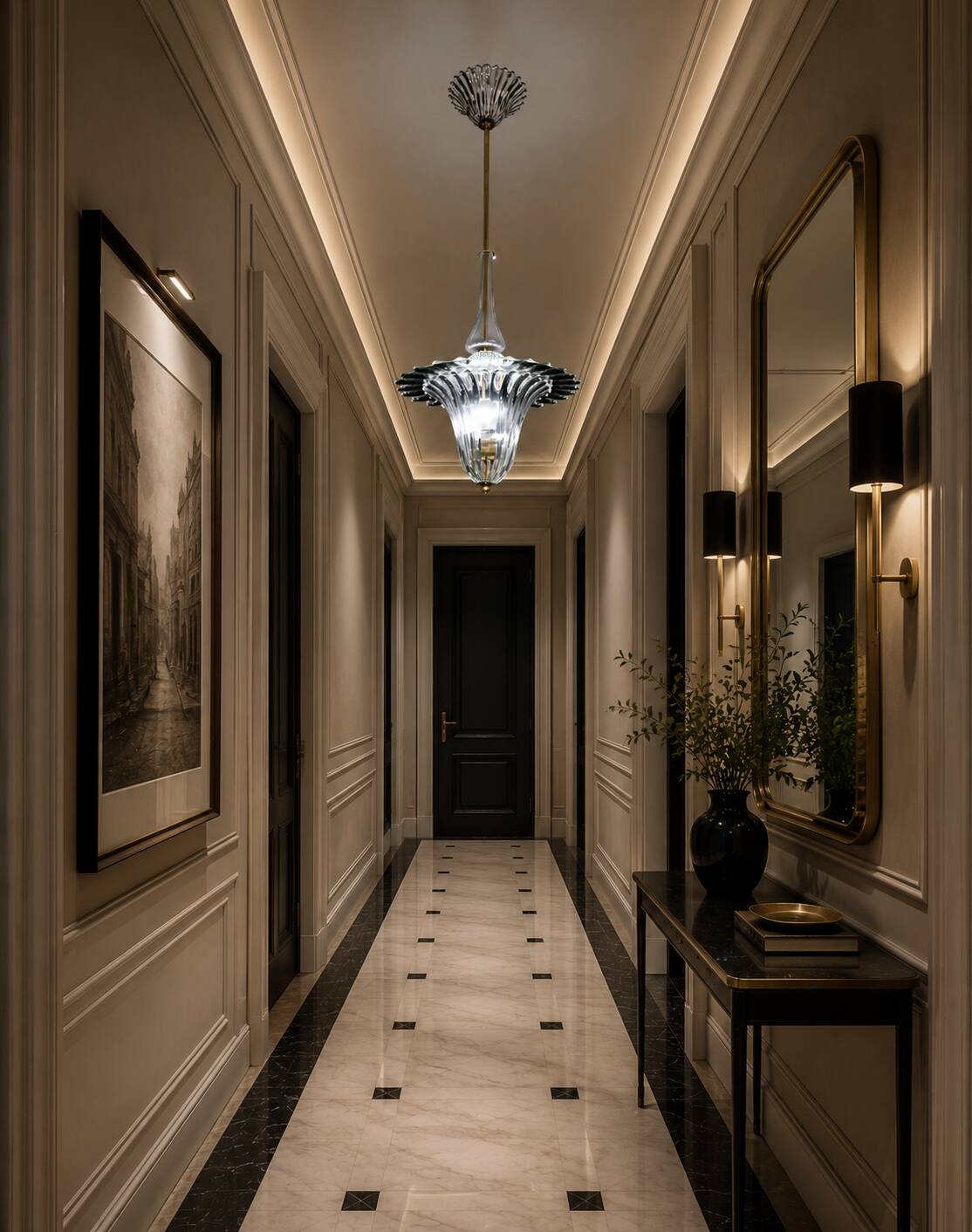Elegant Art Decò Murano Glass Lantern by Barovier e Toso Pendant Light, 195