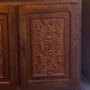 Superb carved oak buffet – Neo-Renaissance style – Exceptional decor