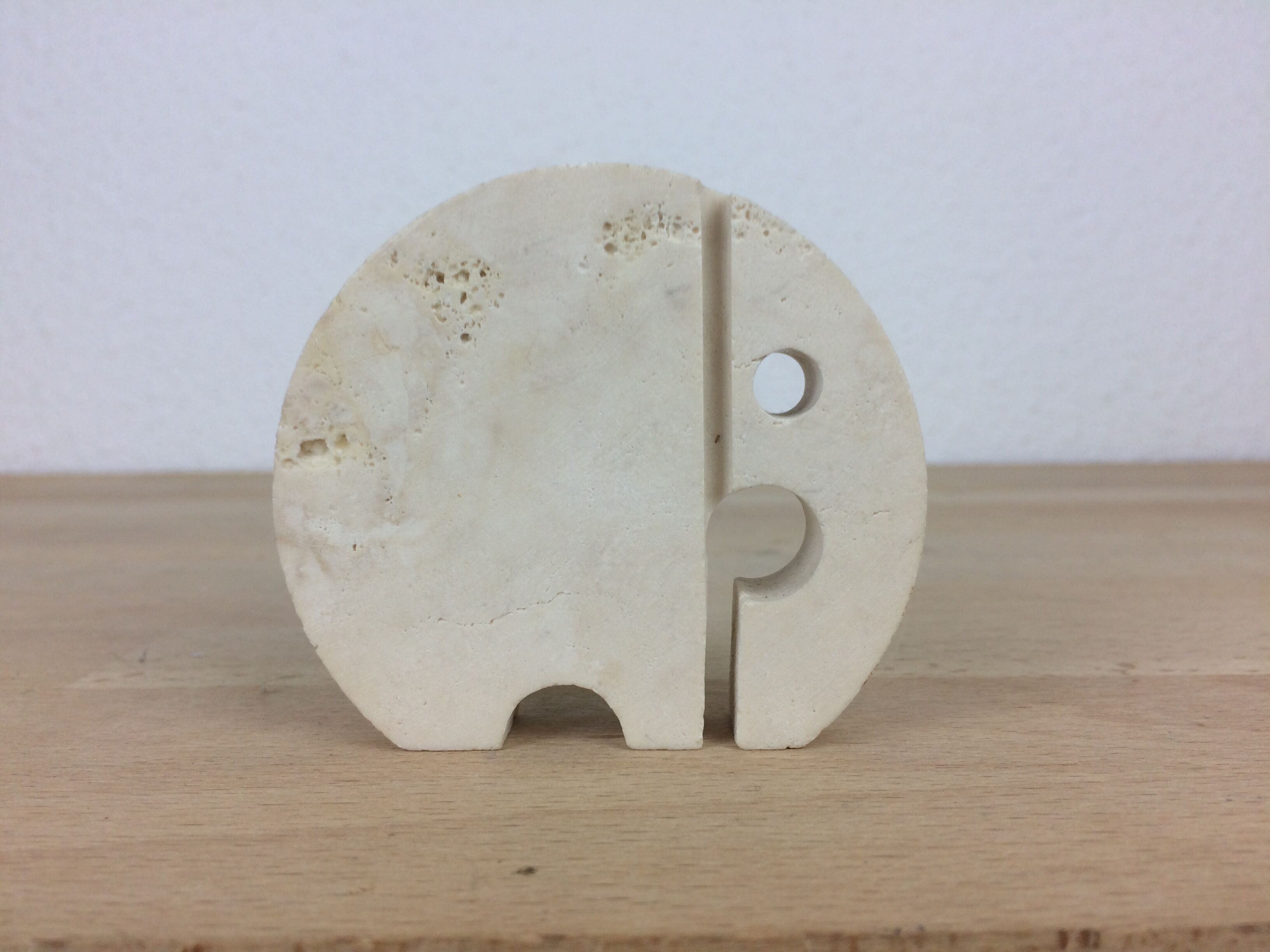 Fratelli Mannelli elephant paper press in travertine