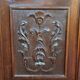 Very large Renaissance style center bed in carved walnut circa 1850