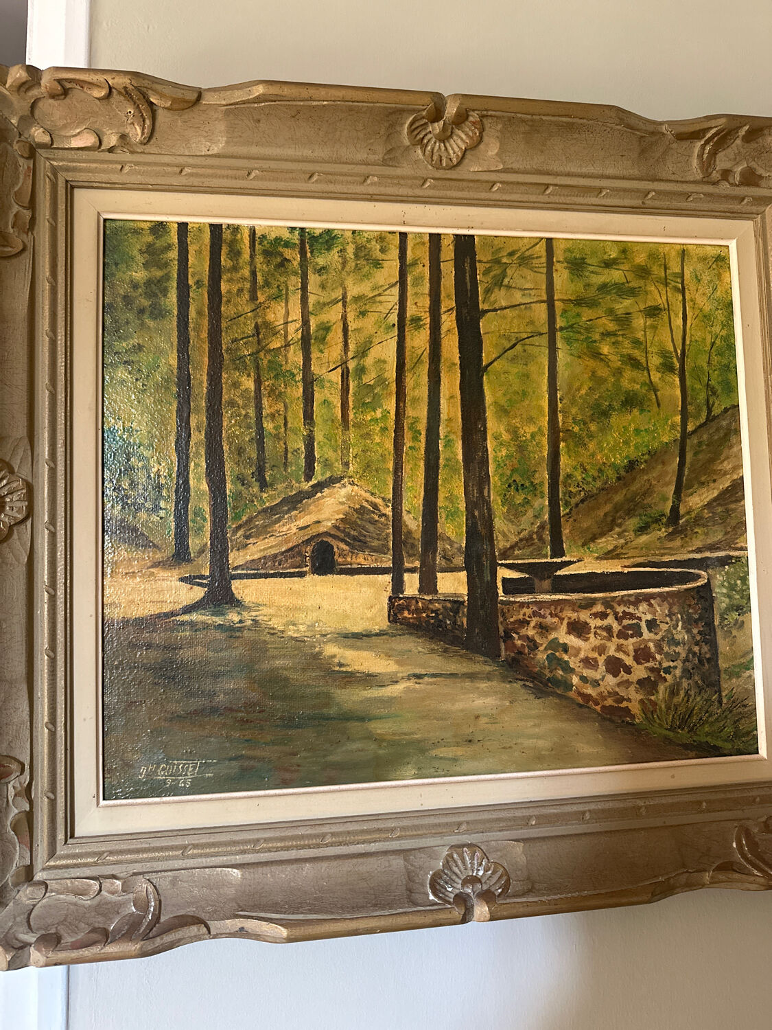 Oil on canvas "Luminous Underwood" – Signed Ph. Guisset – 19