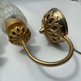Paire d'appliques en laiton France