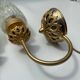 Paire d'appliques en laiton France
