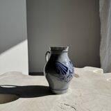 Large blue West Germany pitcher