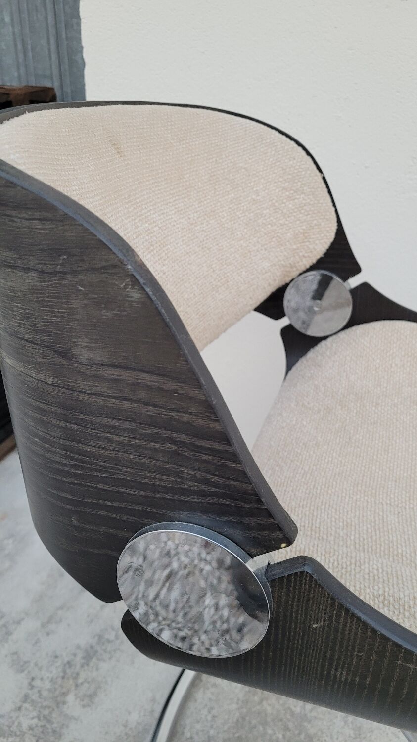 Fauteuil design style Étienne Fermigier 1970 vintage