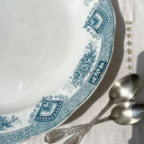 Vintage round dish Terre de fer ONNAING model "PRINTEMPS"