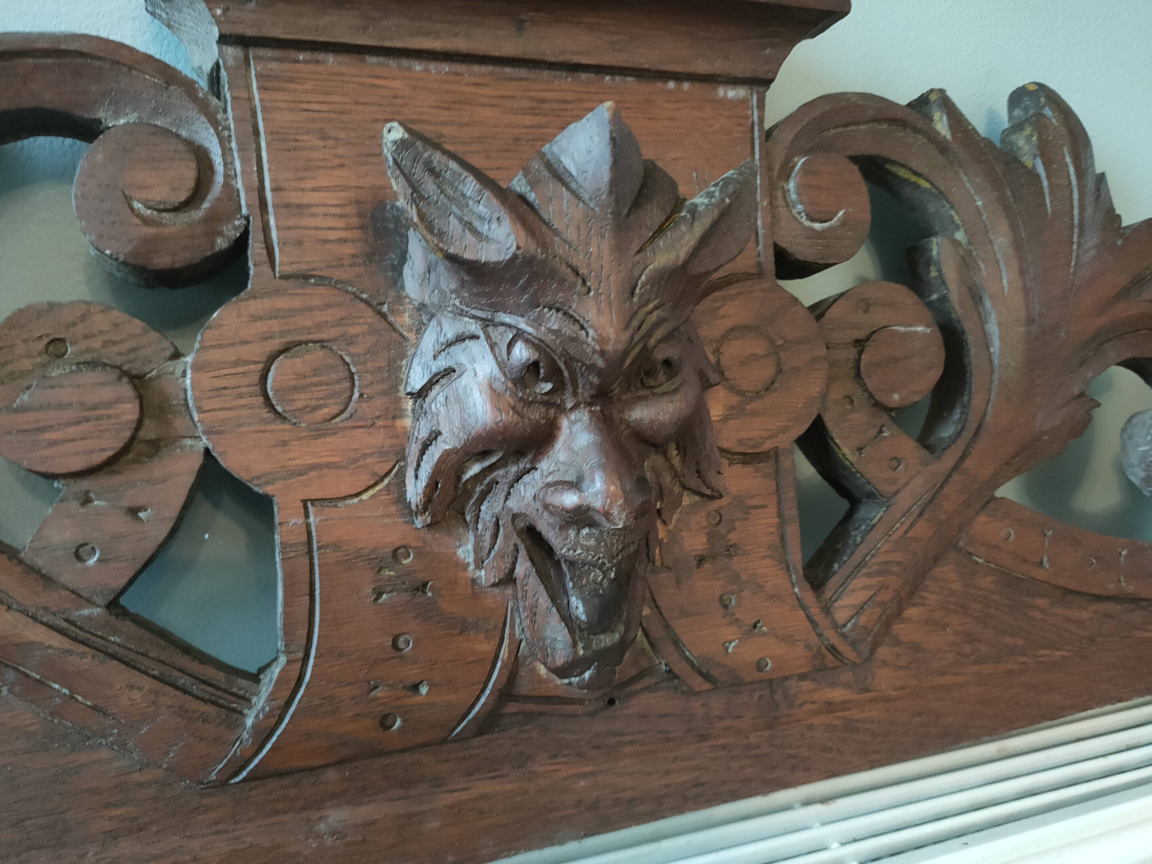 old oak pediment
