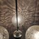 Vintage 70s globe pendant light