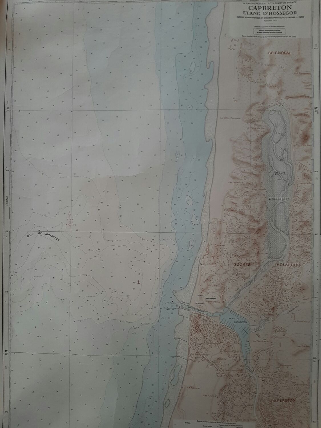 Nautical chart Hossegor