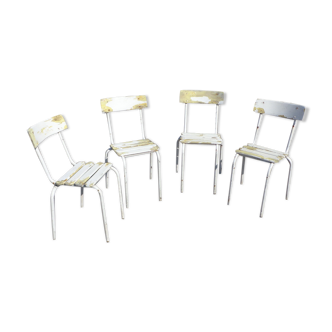 Set de 4 chaises de terrasse