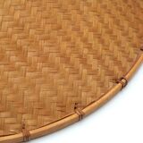70s wicker pendant light