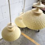 Vintage cascade chandelier / glazed effect pendant